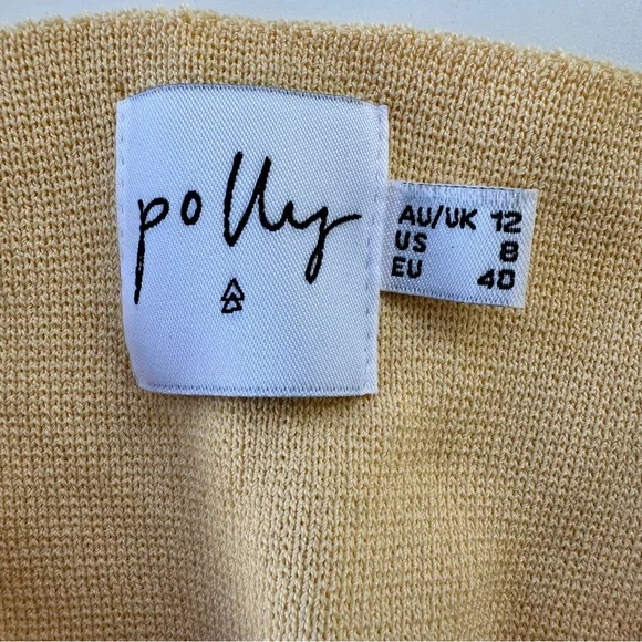 Princess Polly yellow crop top, size 8 - Picture 6 of 6